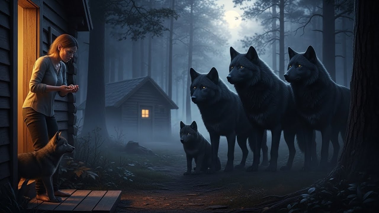 La Omega rechazada alimentaba a un cachorro todos los d&iacute;as &mdash; un d&iacute;a, cuatro lobos negros llegaron a