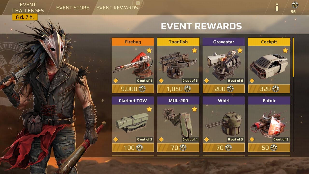 Apr 2023 Raven's path event (Crossout mobile)