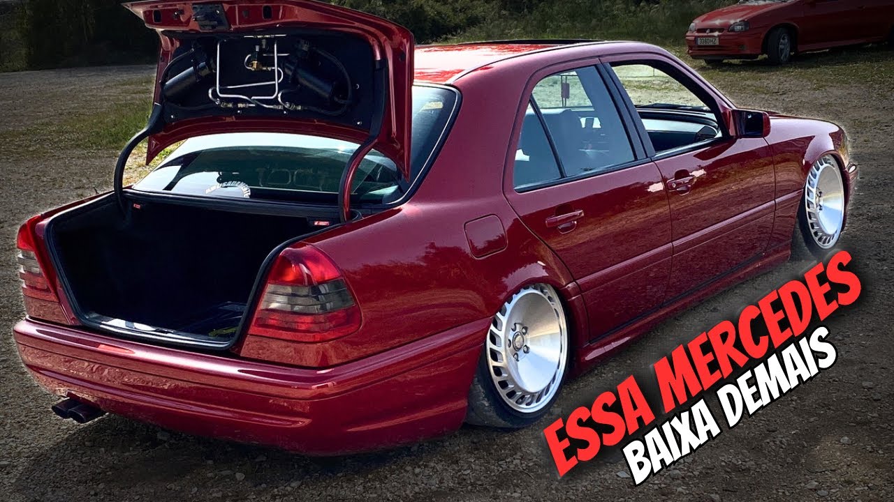 Essa Mercedes baixa demais #carrobaixo