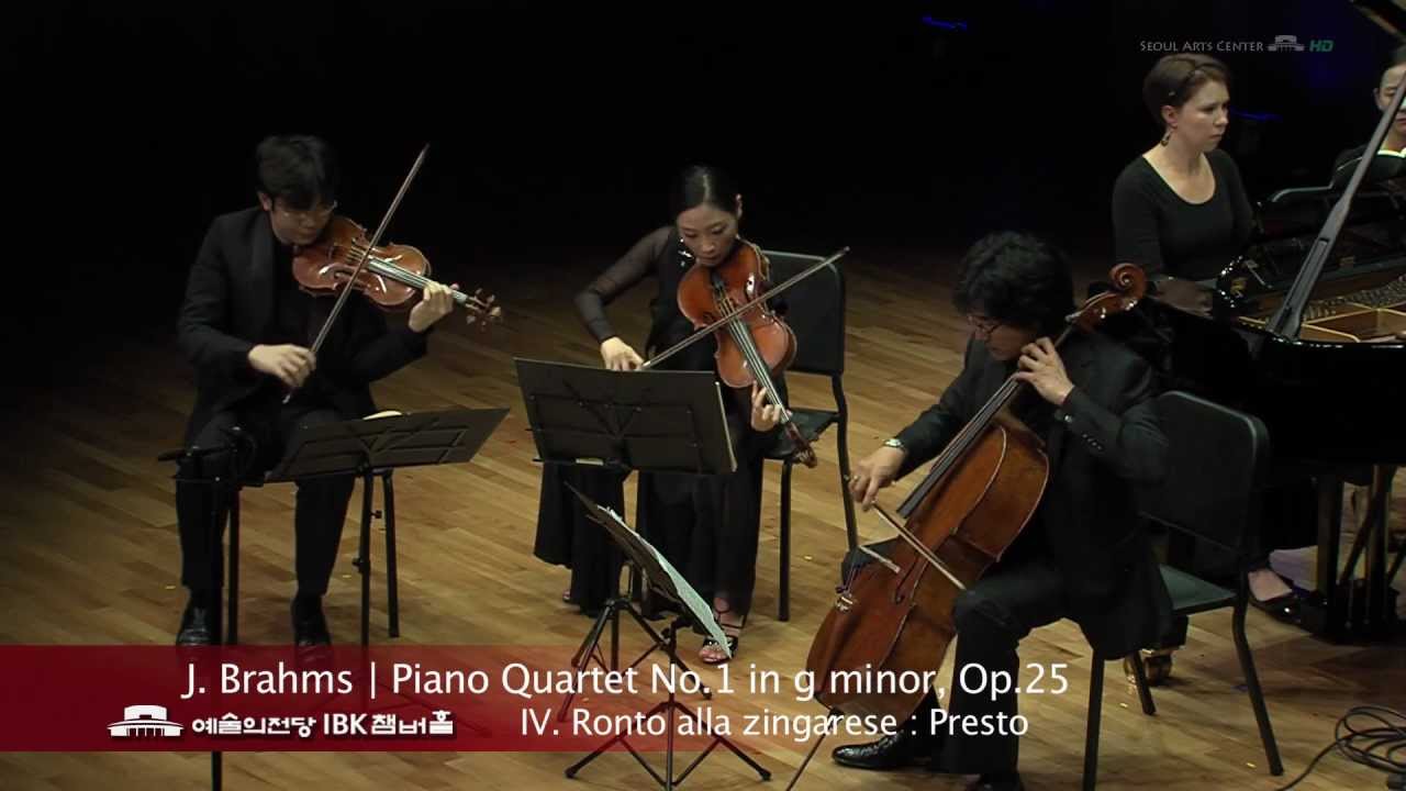 J. Brahms Piano Quartet No.1 in g minor, Op.25  4. Rondo alla zingarese : Presto
