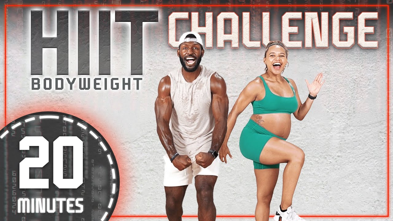 20 Minute Full Body HIIT Challenge (No Equipment)