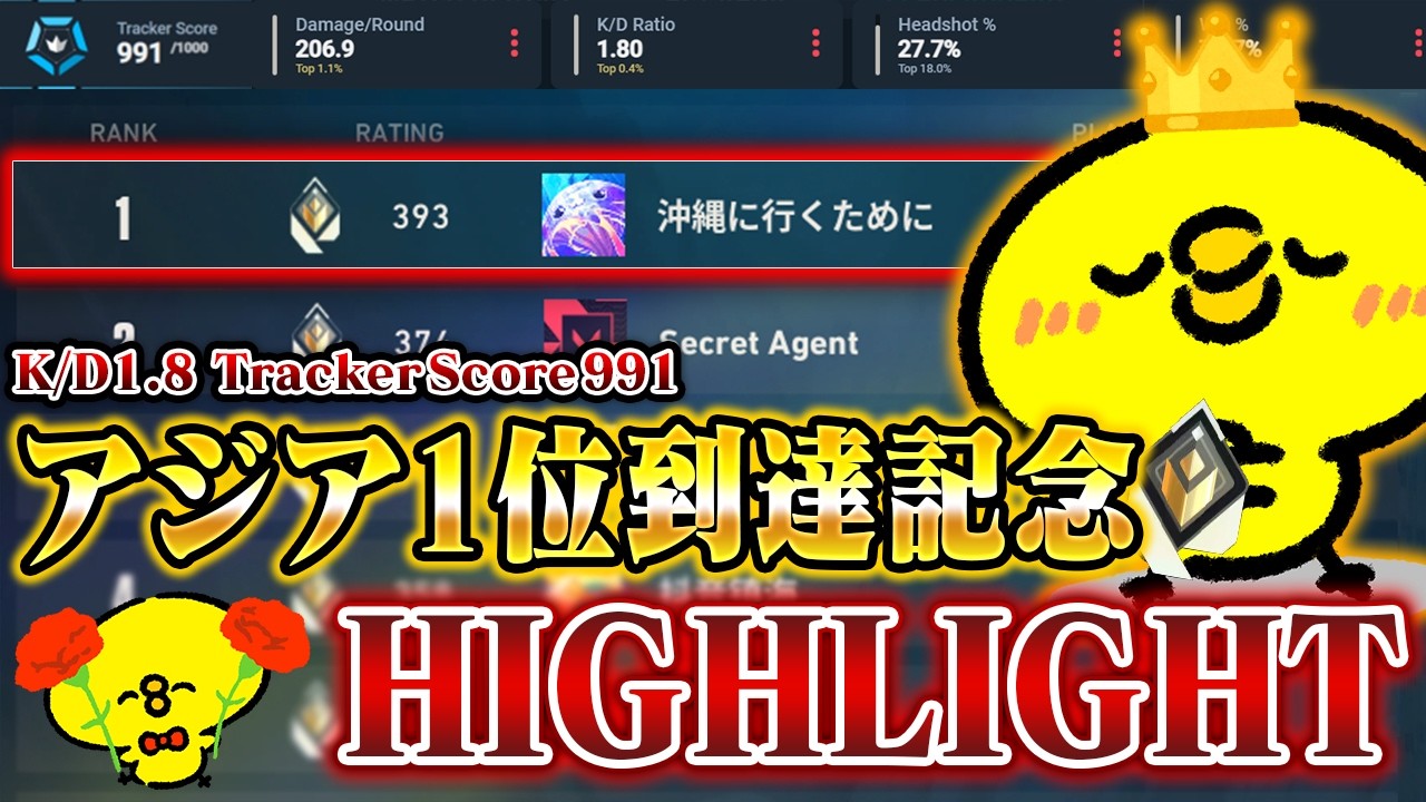 今が全盛期!レディアントアジア1位到達記念Highlight【沖縄に行くために】【VALORANT】