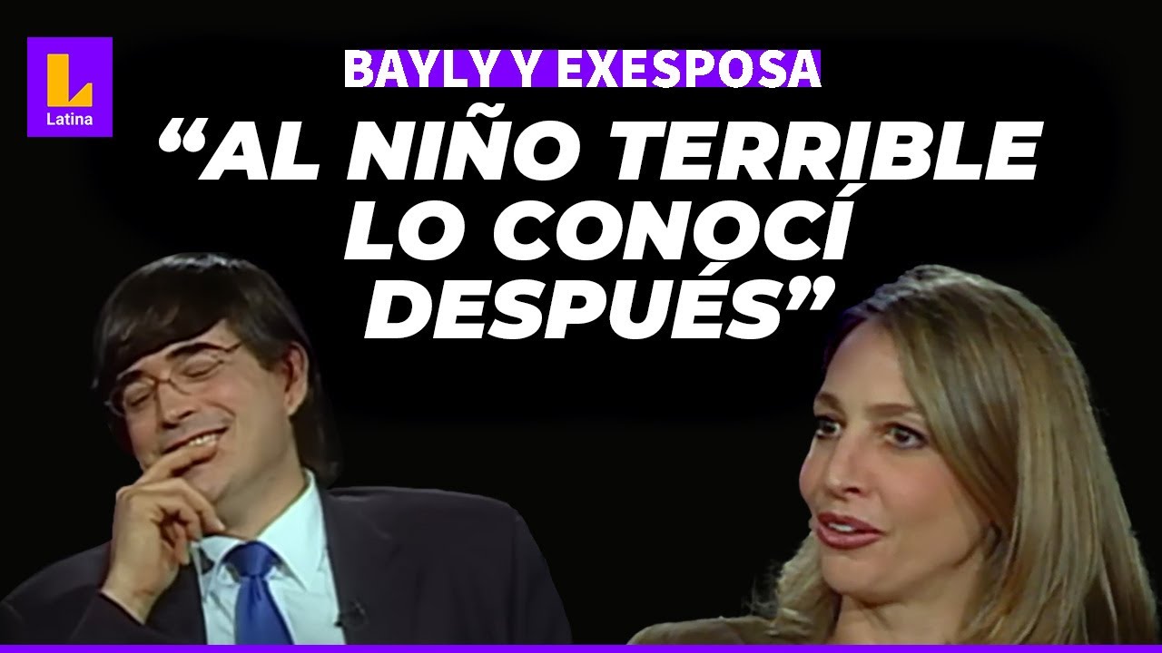 JAIME BAYLY y su exesposa SANDRA MASÍAS: 