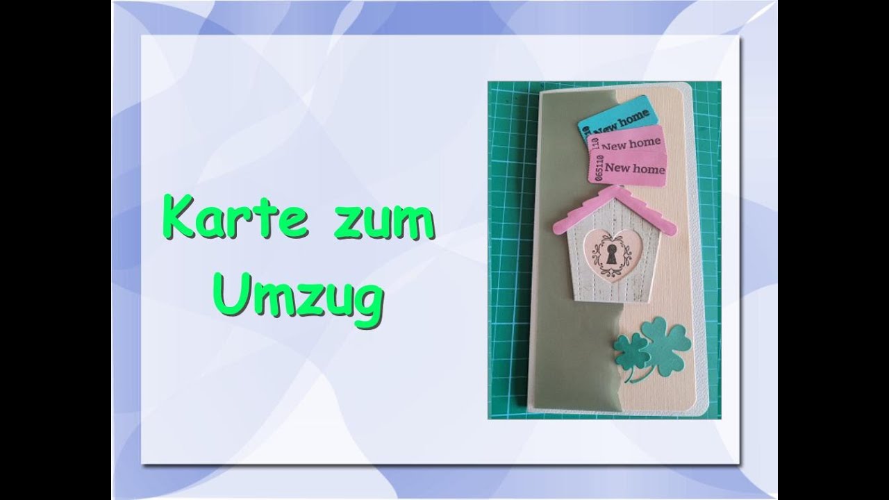 spontane Slimline Karte / Umzugskarte basteln