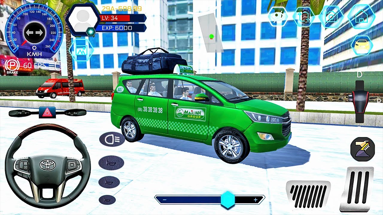 Toyota Innova Taxi Driving in City - Car Simulator Vietnam - Android Gameplay