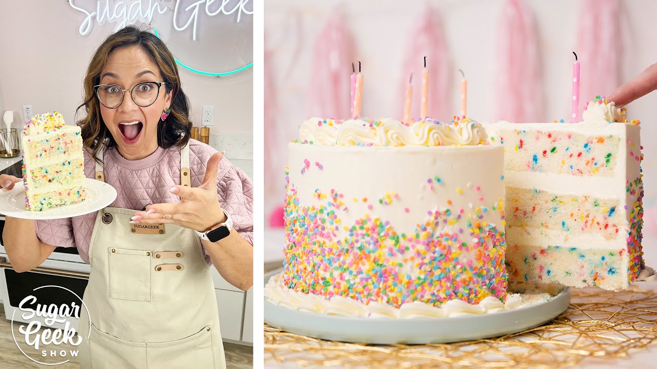Funfetti Cake (Birthday Cake with Sprinkles)