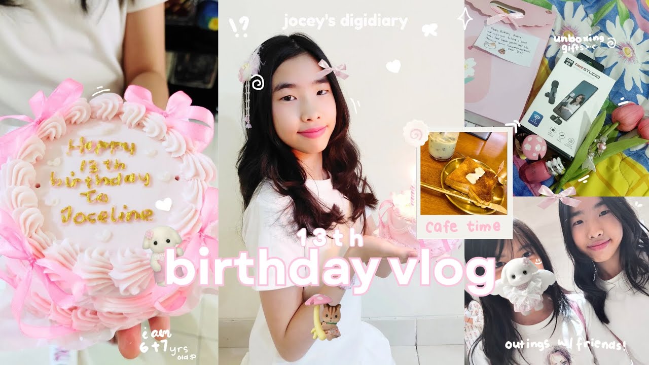 birthday vlog 🎂🌷| grwm, cafe + mall outing, unboxing gifts, being myself
