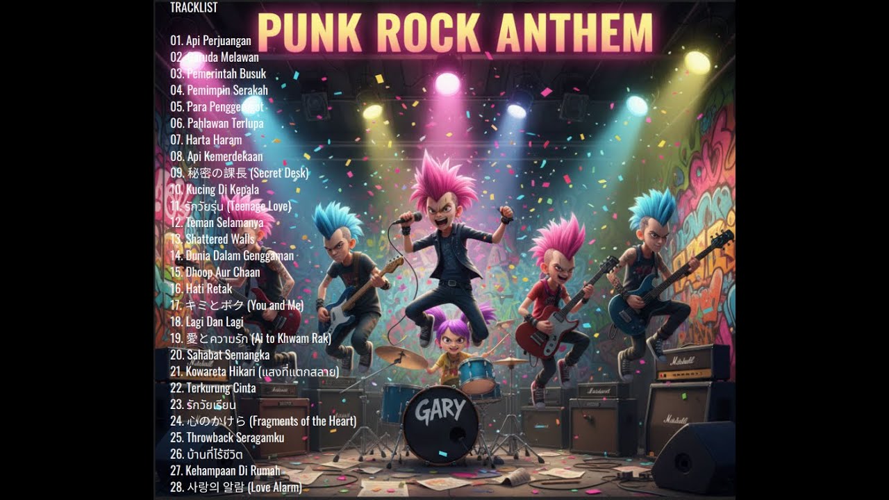 KOMPILASI POP PUNK ROCK TERBAIK 🌍 VOL.1 | Indo • Japan • Korea • Thailand • English