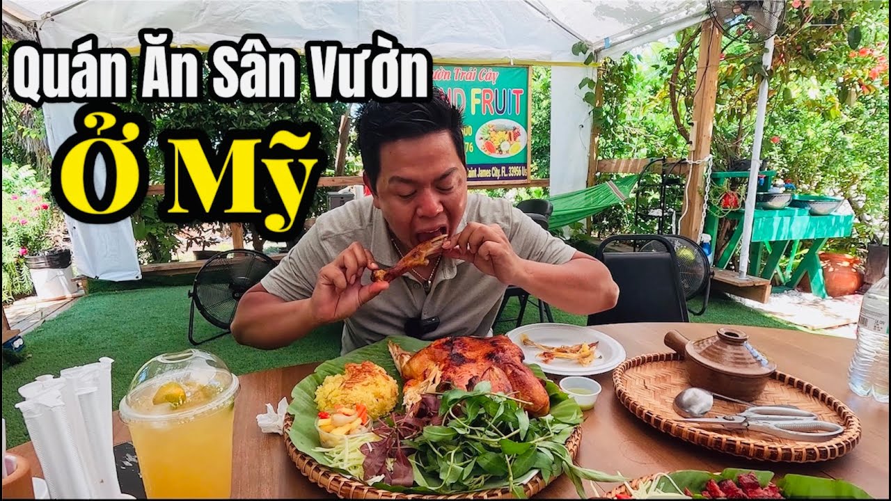 Cuộc Sống Ở Mỹ - Quán Ăn Sân Vườn Ở Florida - Đi Cùng Đen