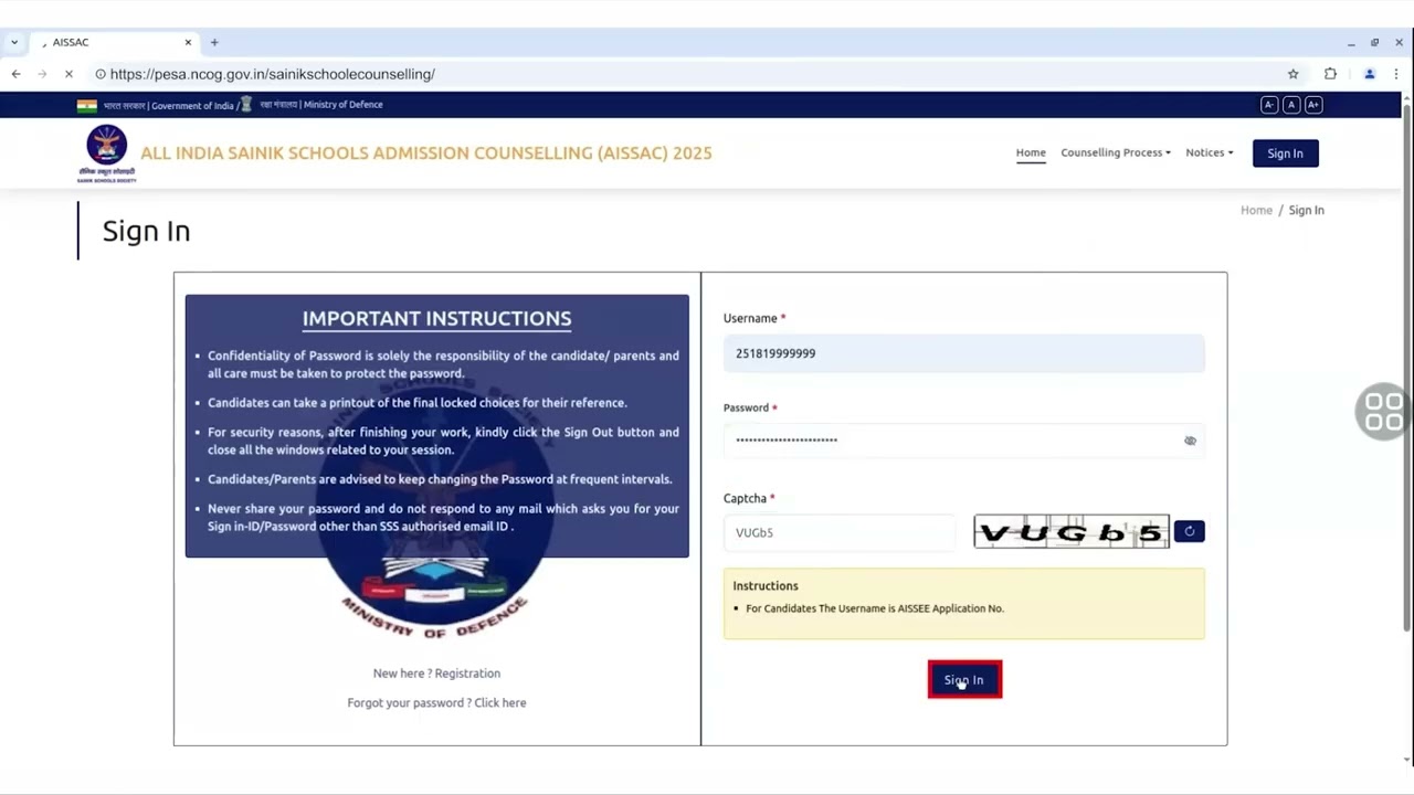 AISSEE 2026 Counselling is HERE 📢  -  Sainik School 2026 - Step-by-Step Guidance -