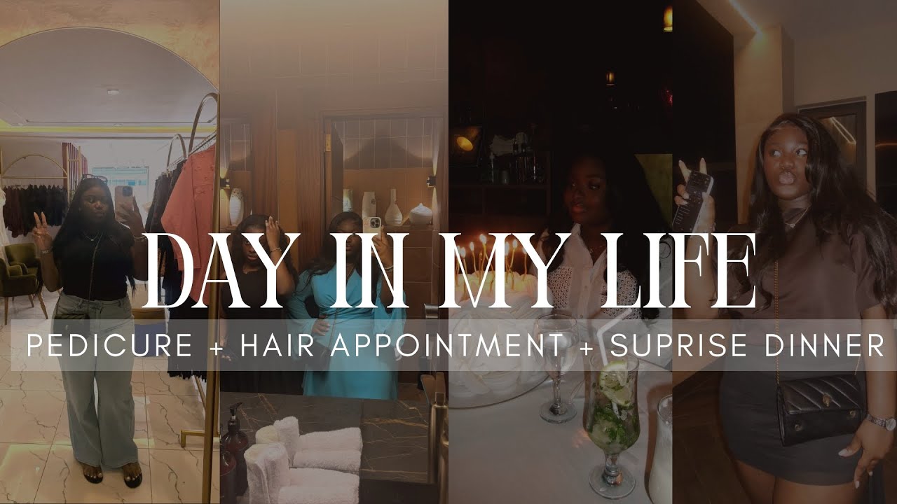 Daily vlog I Pedicure + Running errands + Hair appointment + Surprise birthday dinner