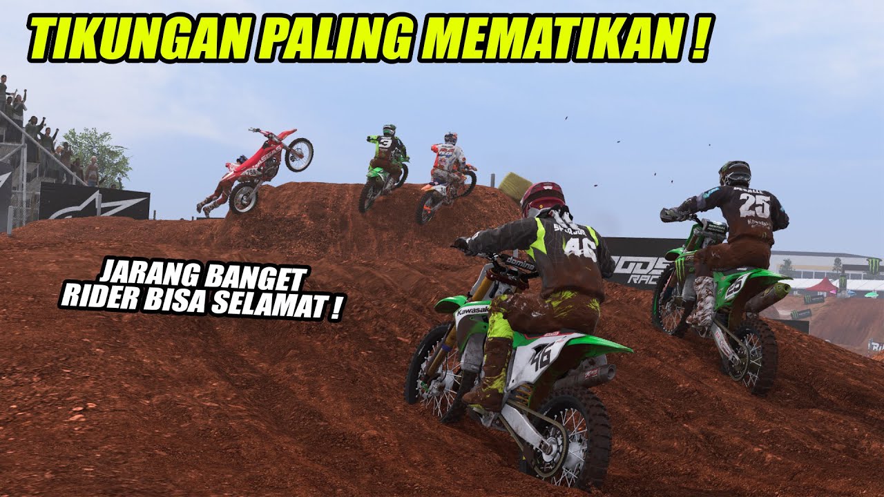 MXGP Portugal Mencekam ! Banyak Rider Berjatuhan Disini ! (Career Part 8) MXGP