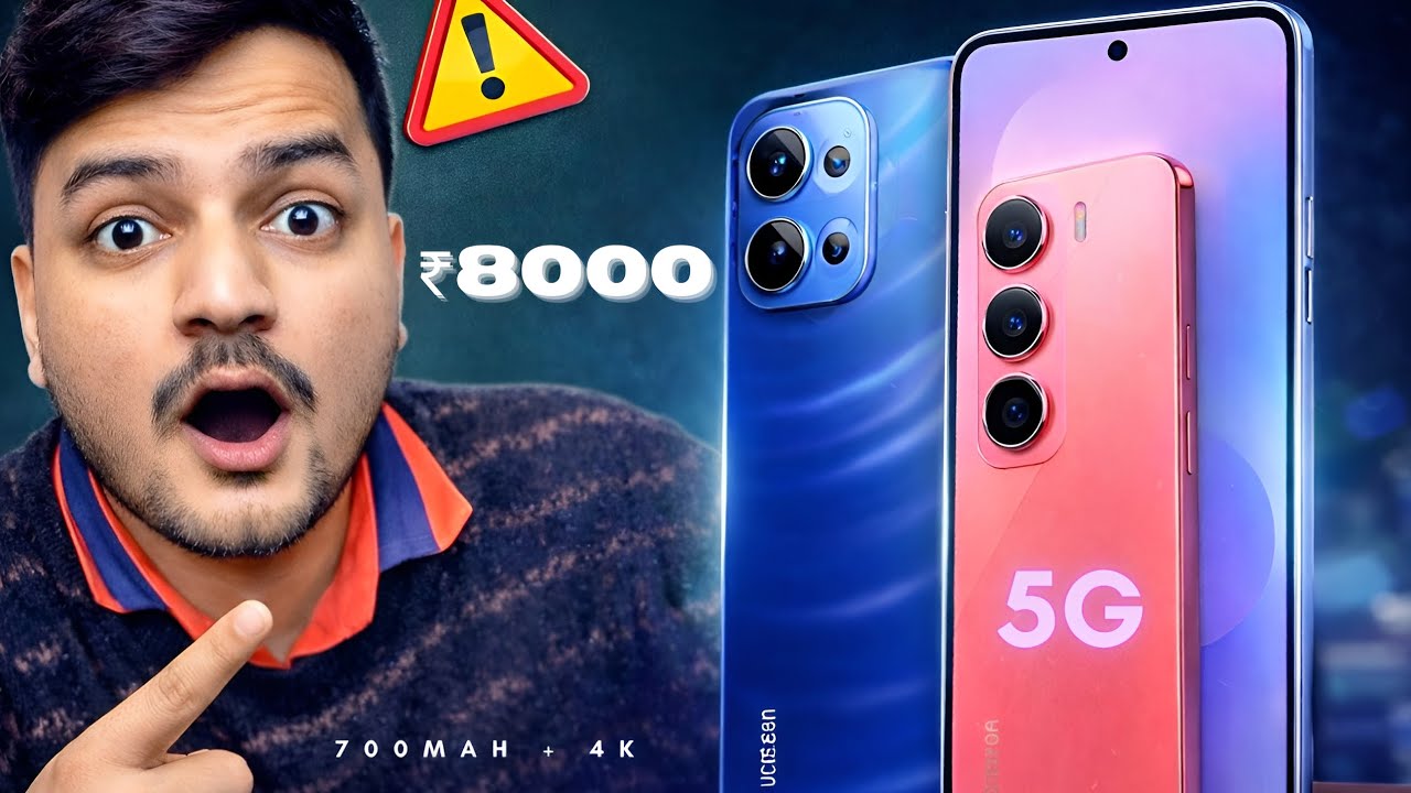 6GB+128GB | Top 5 Best 5g Smartphone Under ₹8000 in 2026  | 4K Recording | Best Phone Under 8000