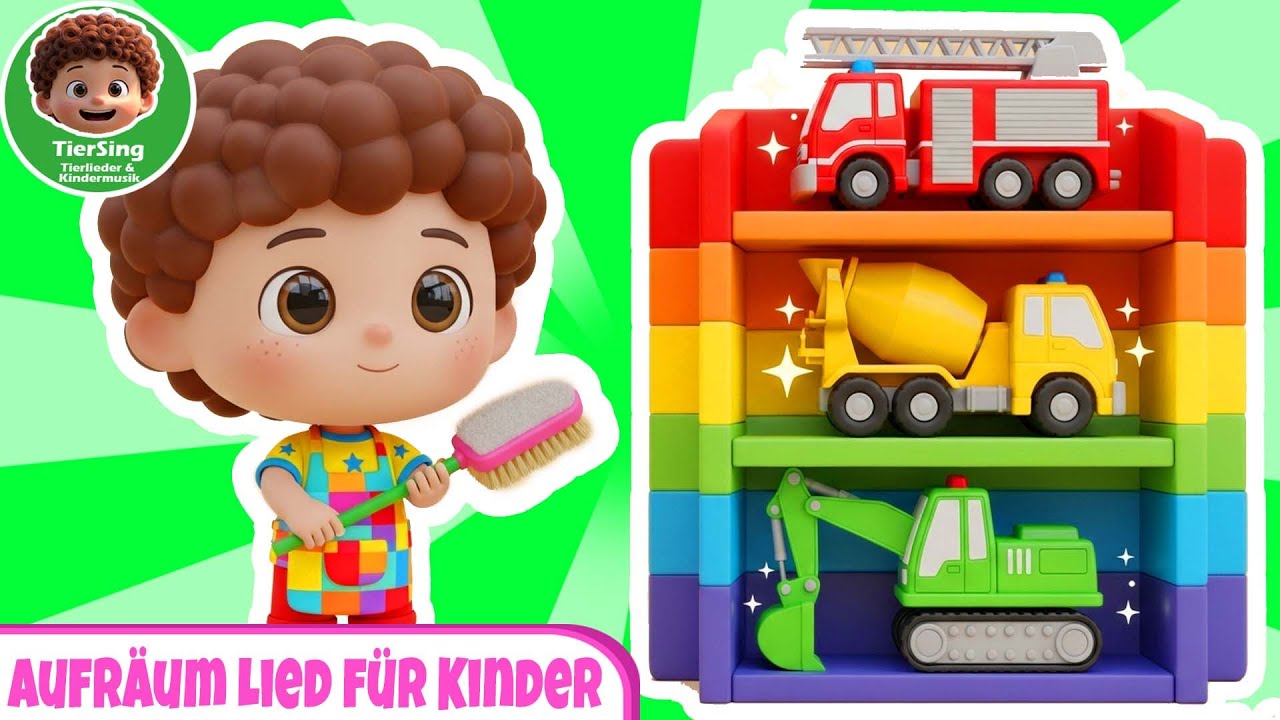 Aufräum Lied für Kinder 🎵 | Kinderzimmer aufräumen & Spielzeug Lied mit Mama