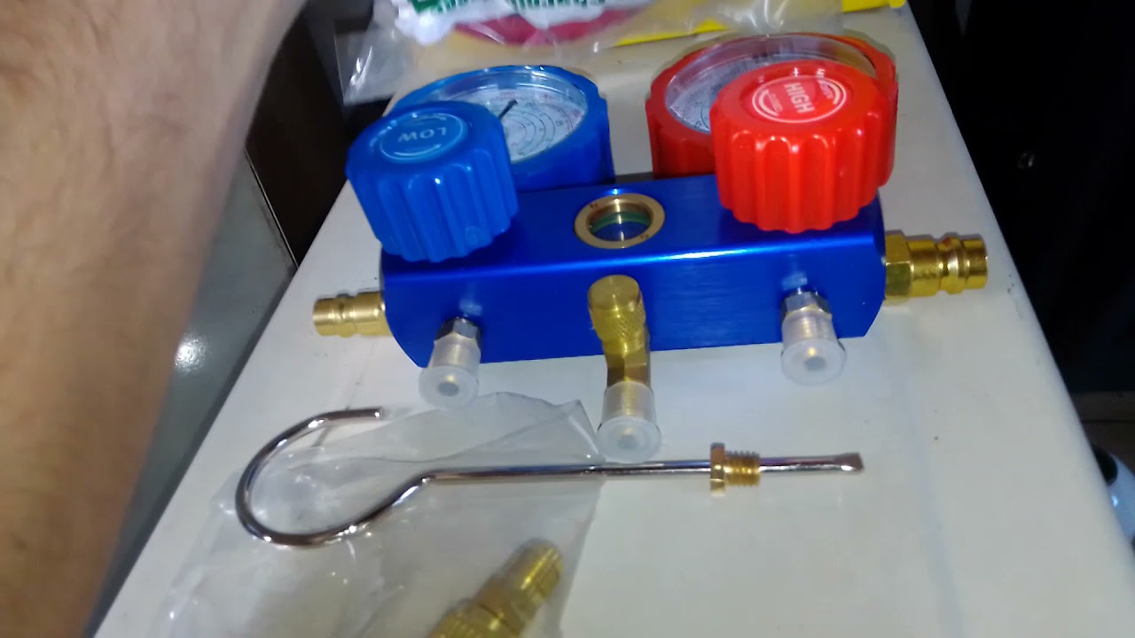 Manómetro manifold para R410 y otros gases