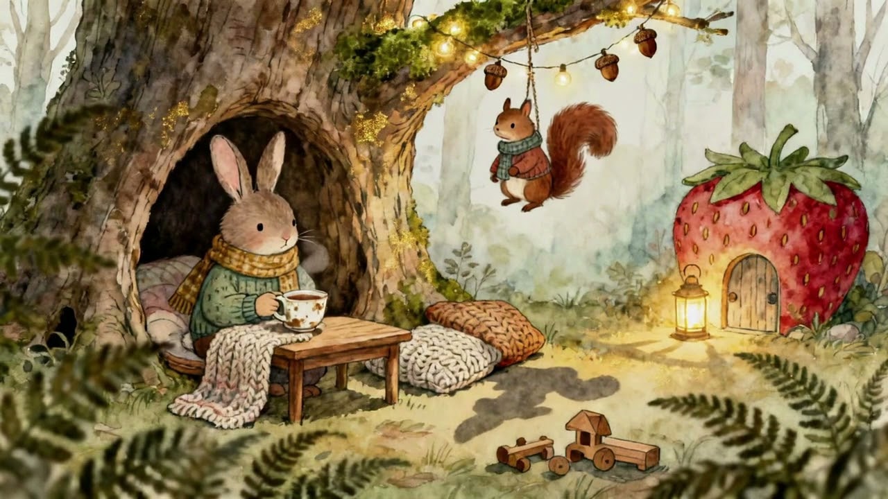 Woodland Lantern Gathering | Gentle Storybook Music for Peaceful Evenings