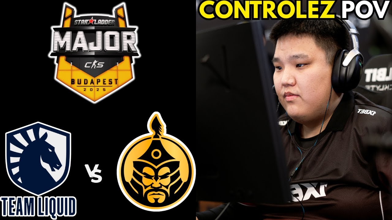 controlez POV | TheMongolZ vs Liquid (18/11/5) RATING 1.31 CS2 StarLadder Budapest Major 2025