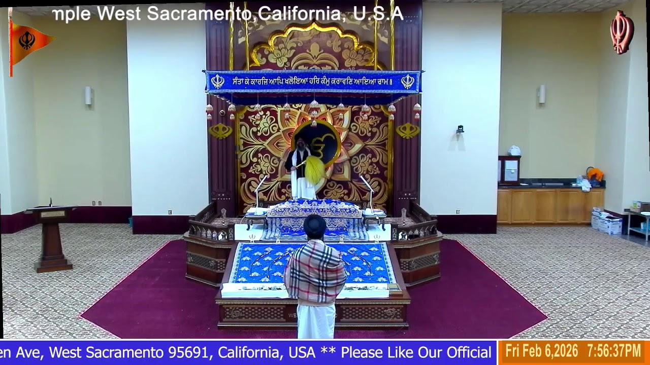 🔴 Live  Sikh Temple West Sac, CA, USA  feb 6  2026