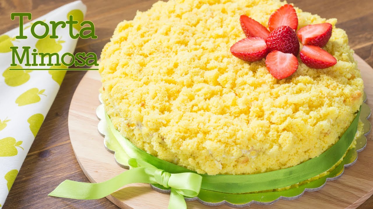 TORTA MIMOSA ALLE FRAGOLE | Ricetta Dolce Speciale Festa delle Donne | 55Winston55