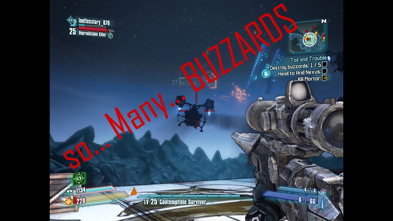 BORDERLANDS 2 EPISODE 8: I HATE BUZZARDS!!!!!