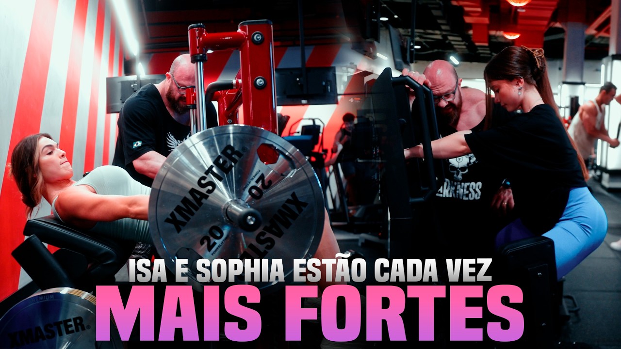 ISA E SOPHIA ESTÃO CADA VEZ MAIS FORTES !! - GLUTE DAY