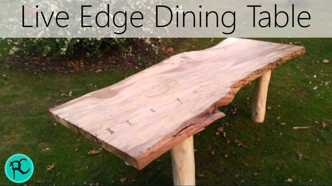 Massive Live Edge spalted beech dining table!