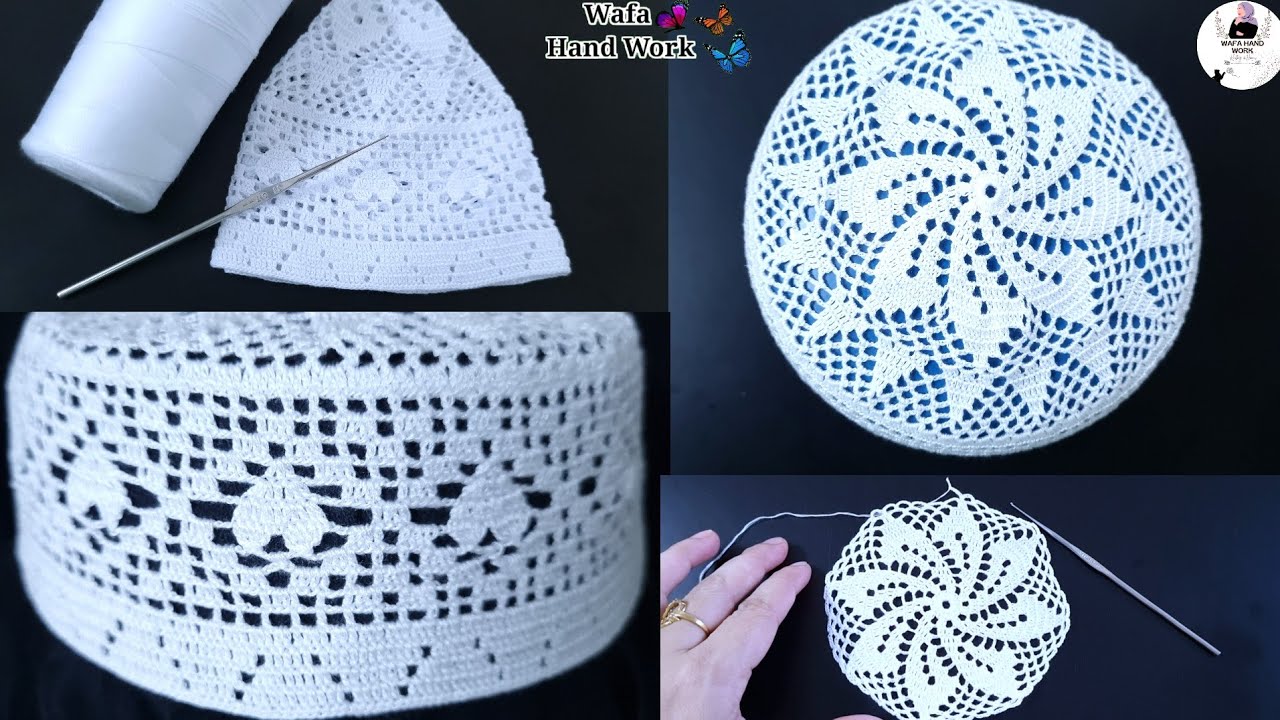 Bahot Asan Tarike se Namaz Ki Topi Banane Ka Tarika | Crochet Cap |Qureshia Se Topi Banane Ka Tarika