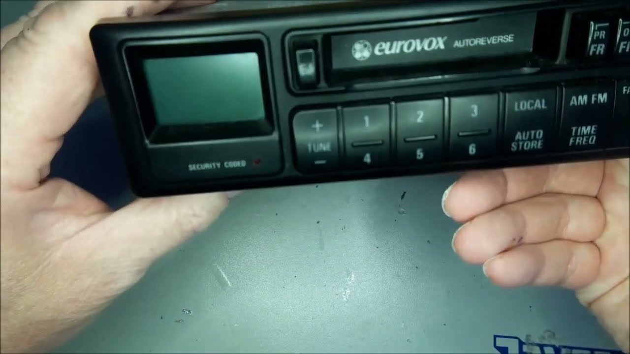 Eurovox radio cassette CD code removal. Holden Commodore and others.