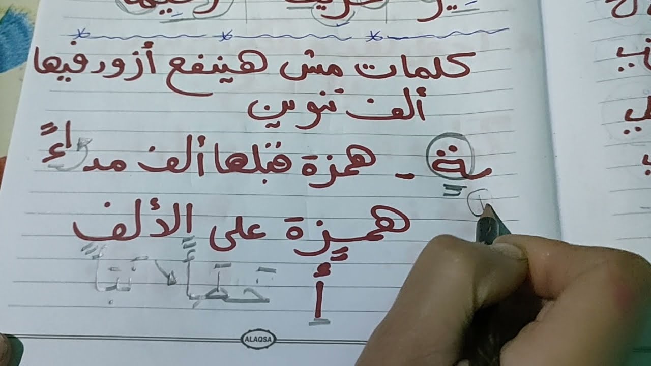 تدريب علي التنوين بالفتح وازاي تعملي تمرين لأولي ابتدائى وأيه هي الحالات ال مش هينفع نزود ألف تنوين