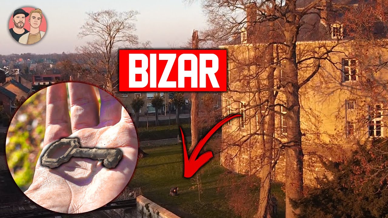 Met METAALDETECTOR zoeken op OUD TERREIN van KASTEEL