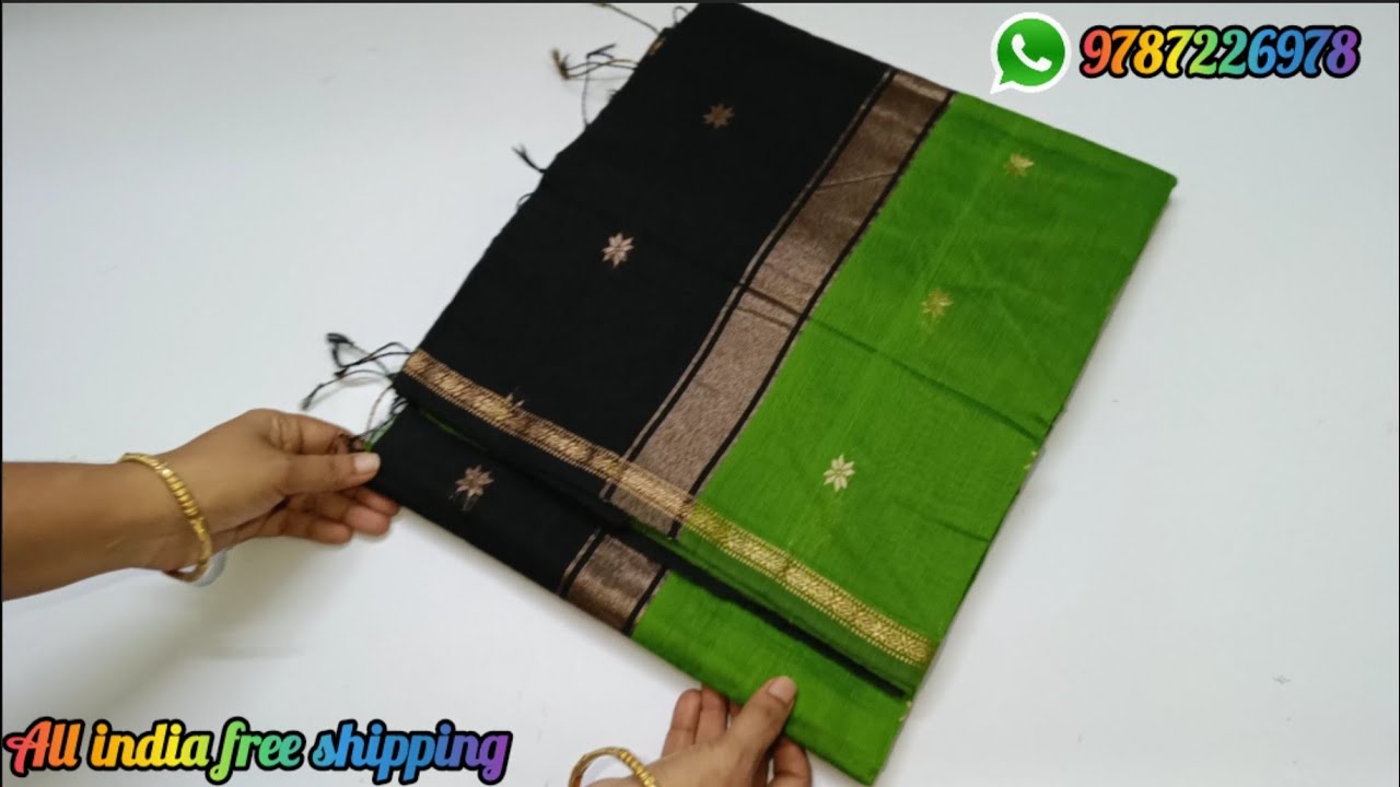 ❤️‍🔥😍Trending Premium Maheshwari Silk Sarees 🌹Offer Price 😍 Free Shipping#trending#saree#maheswari