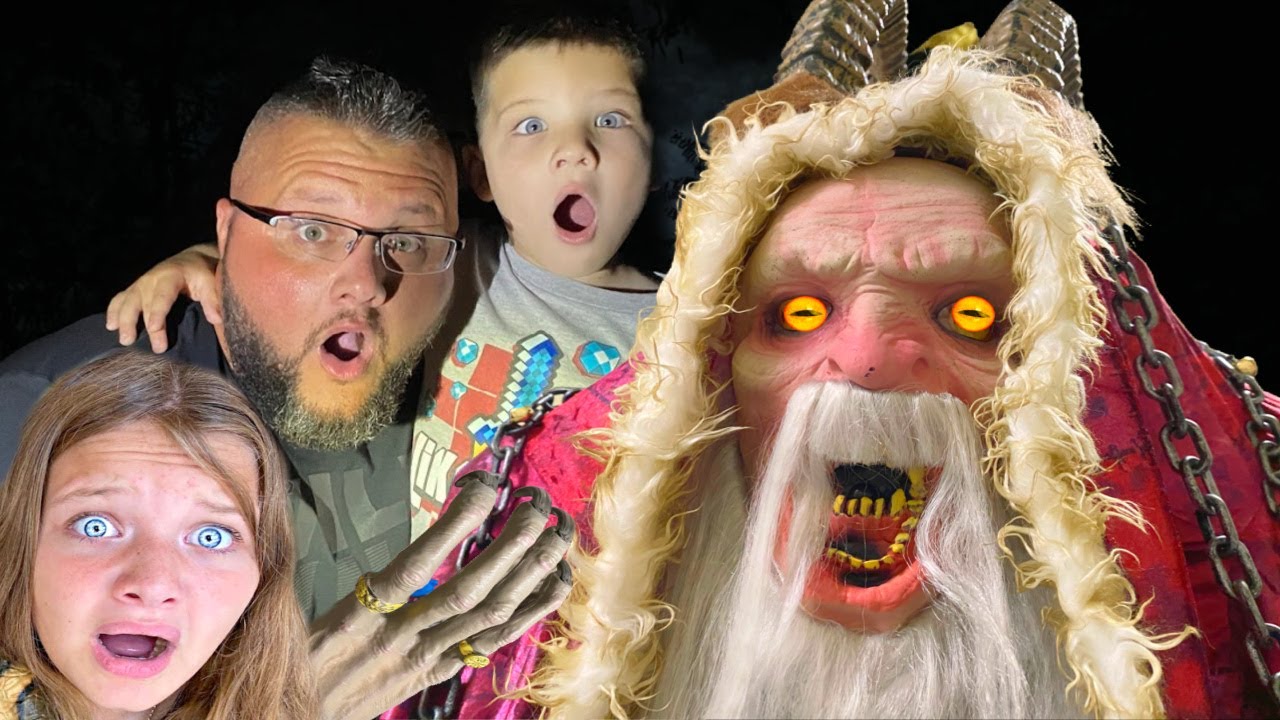 KRAMPUS Spirit Halloween 2020 Animatronic Unboxing (SCARY) with Fun and Crazy Family!