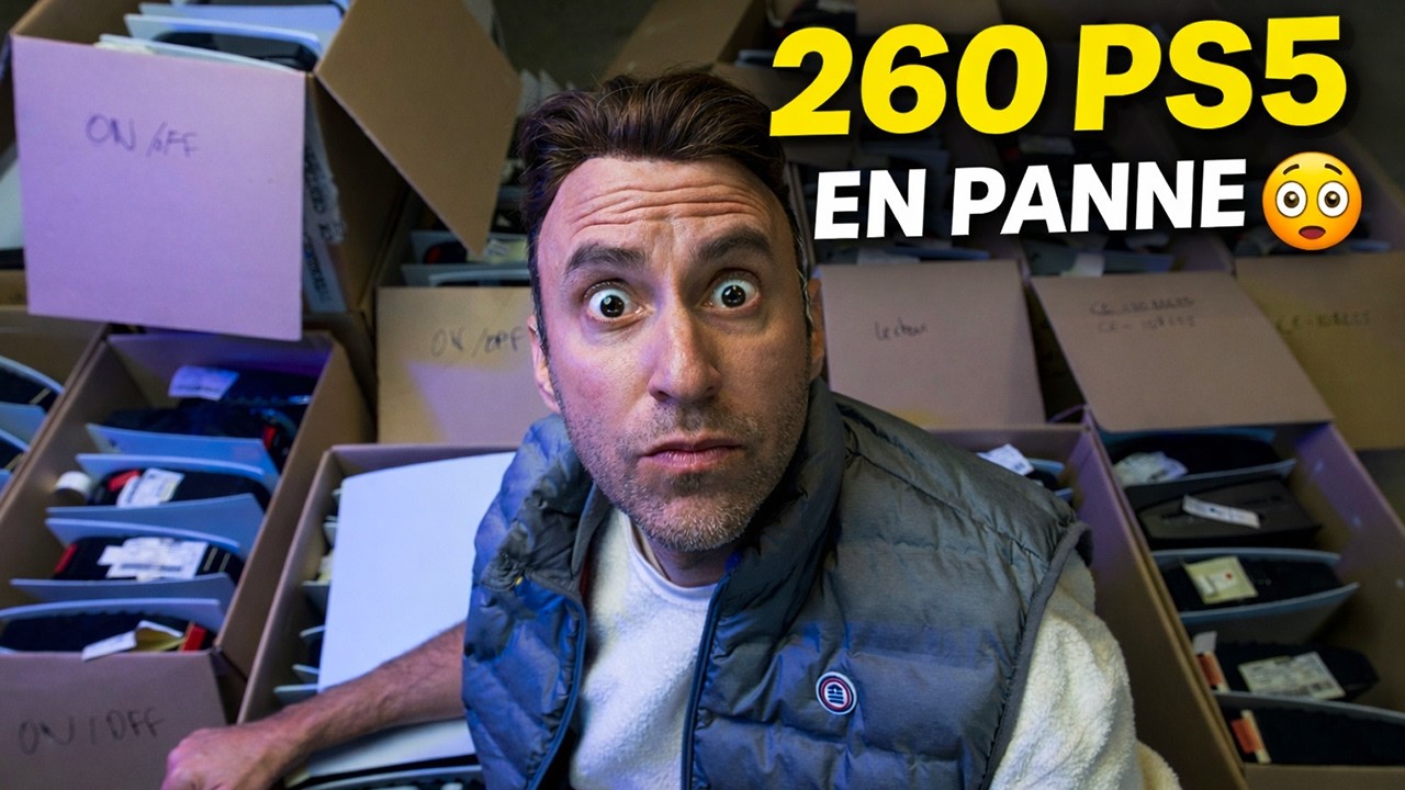 J’ai reçu 260 PS5 en panne… Voilà ce que j’ai découvert