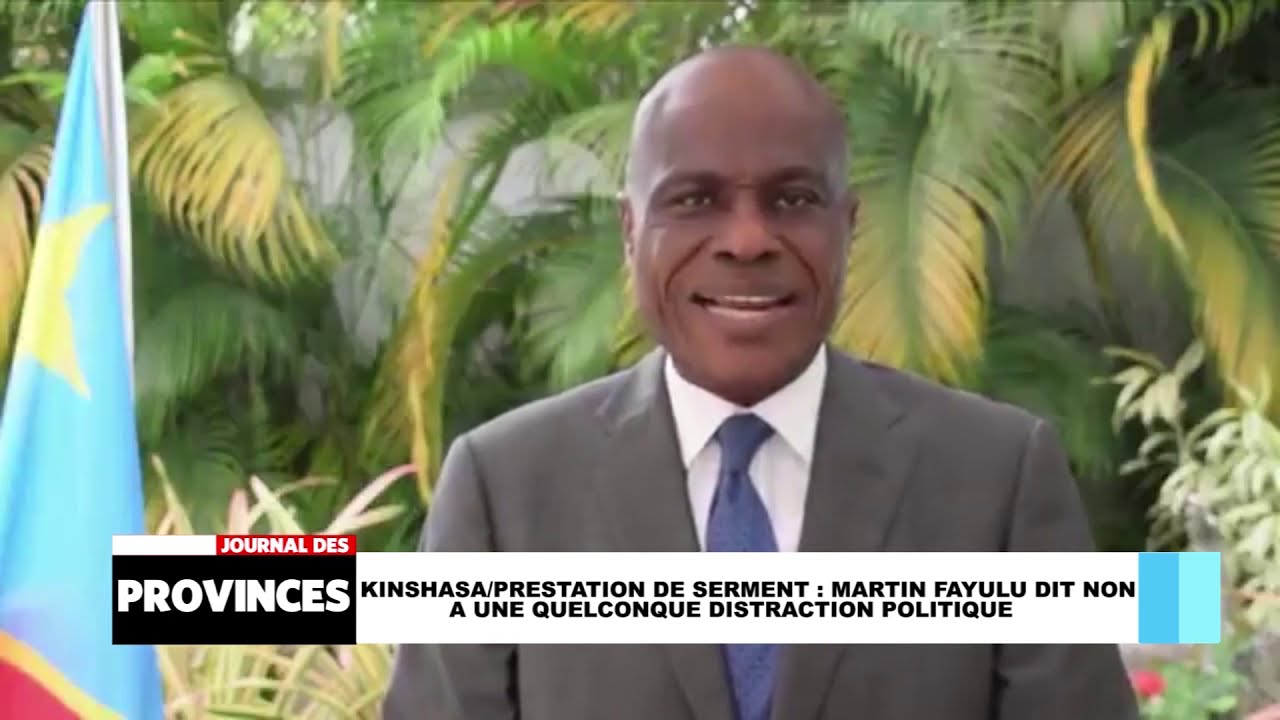 Kinshasa/Prestation de serment: Martin FAYULU dit NON à une quelconque distraction politique