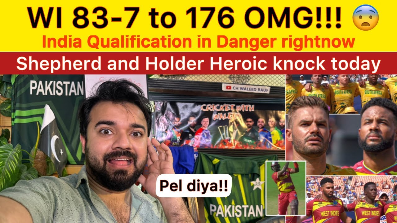 WI 83-6 to 176 OMG! India qualification in danger | Shepherd and holder heroic SA vs WI