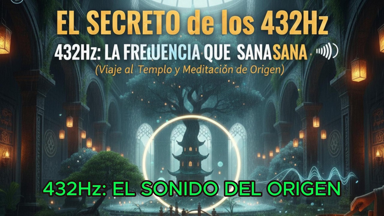 Sumérgete en la Frecuencia del Origen (432Hz) y viaja a un Templo Antiguo bajo la lluvia. ⛩️🌧️