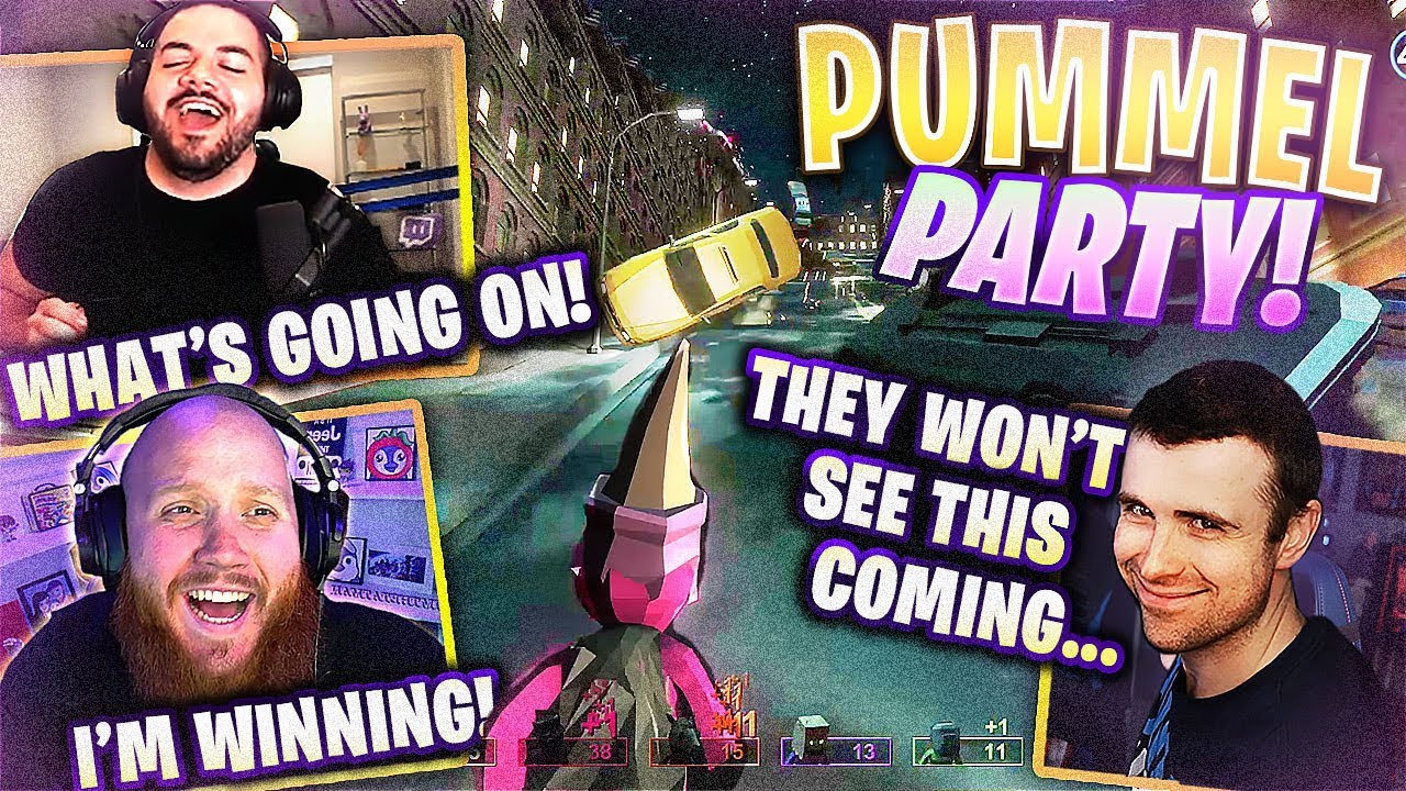 WORLDS CRAZIEST PUMMEL PARTY GAME!!! FT. COURAGE, DRLUPO, TREVOR MAY & BASICALLYIDOWRK