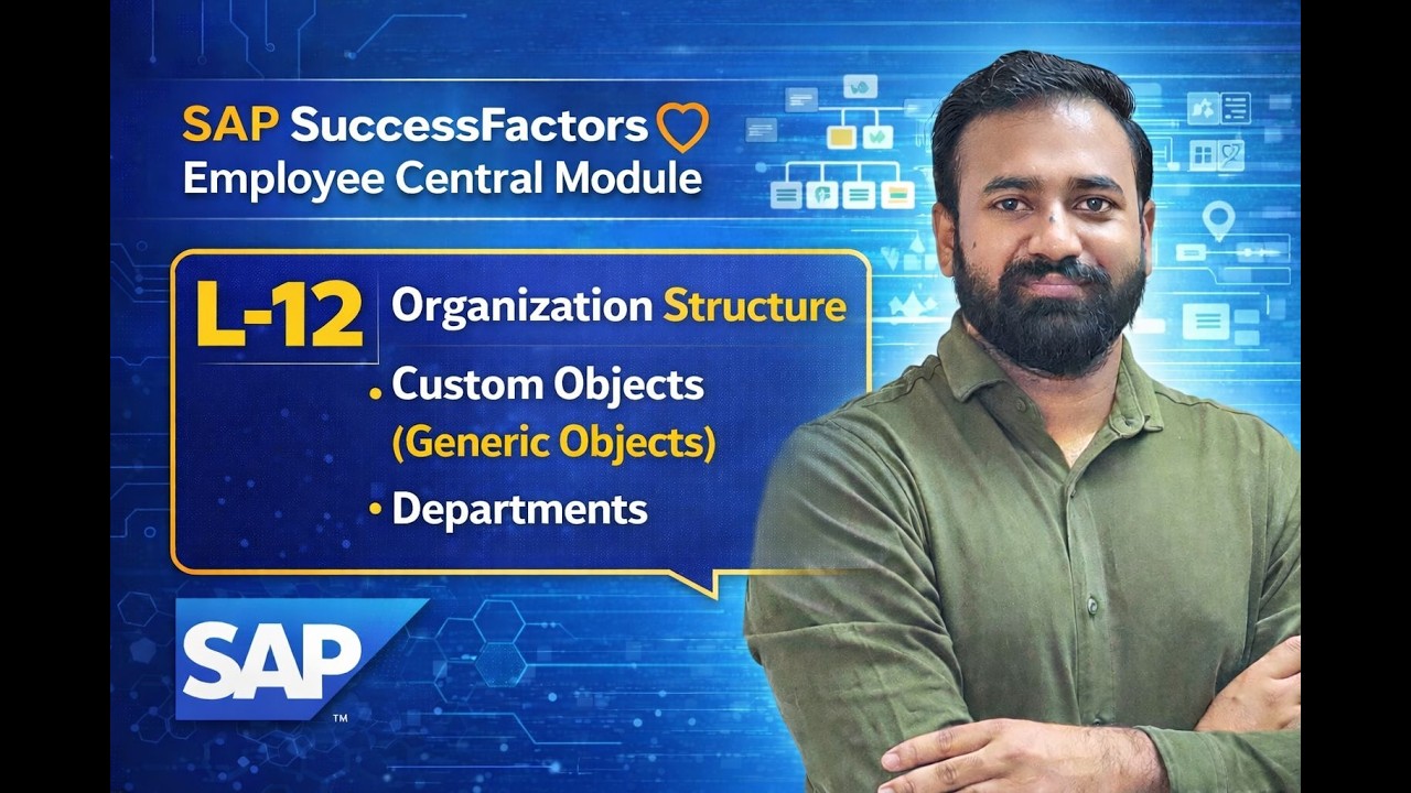 L-12: Organization Structure | Custom Objects (Generic Objects) | Departments @vishwastechhub