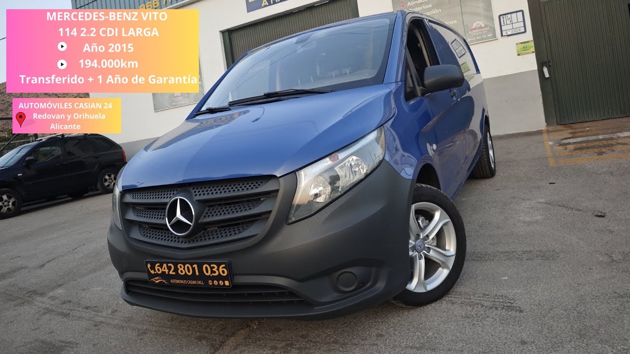 💎 Mercedes-Benz Vito Año 2015 194.00km 💎AUTOMOVILESCASIAN24.ES💎 642 80 10 36 💎