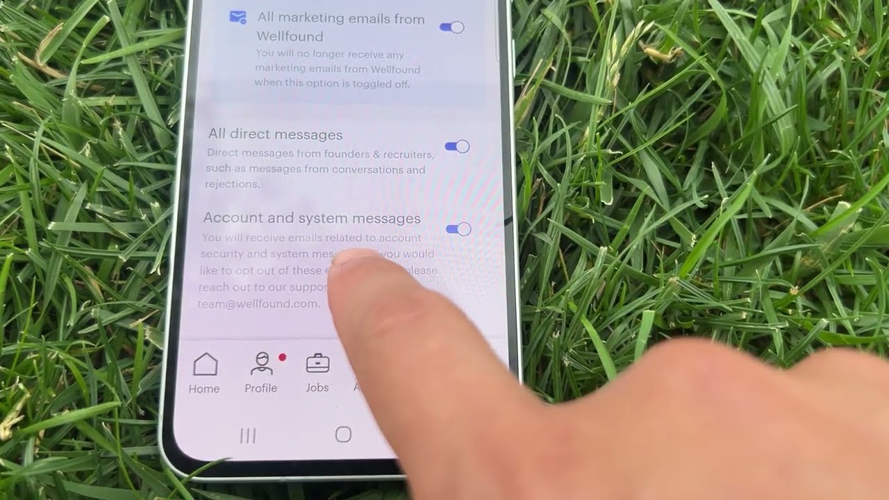 How to set up Notifications on Wellfound