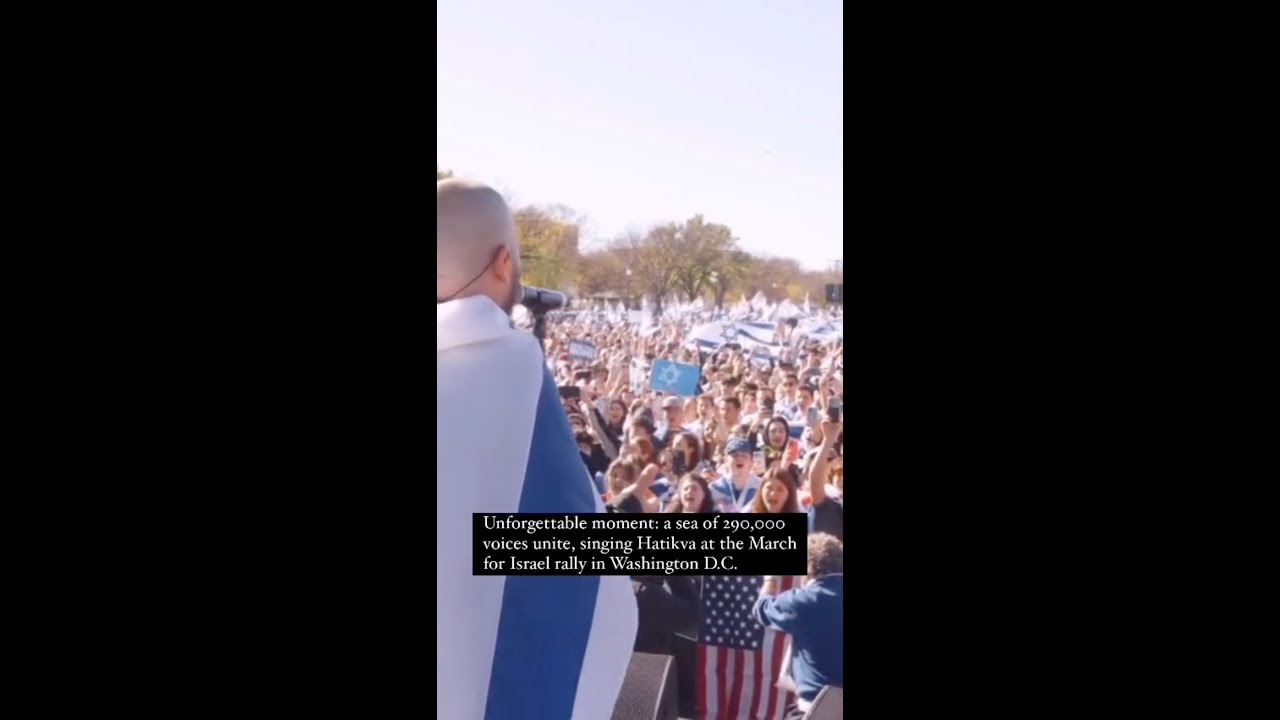 Hatikva at the March for Israel, Washington DC