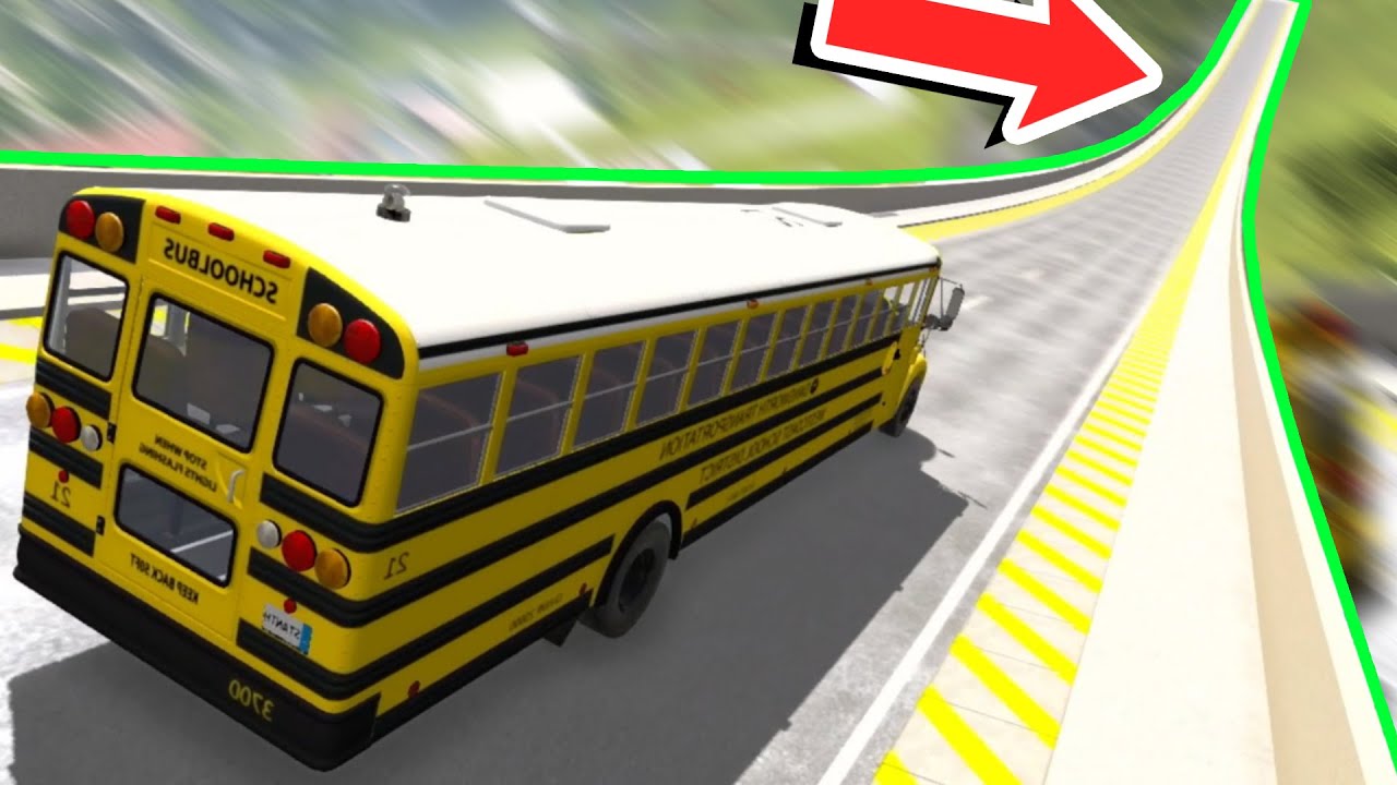 BUS vs GIANT SPEED RAMP - How far can it go? | CAR CRASH GAME | BeamNG Drive