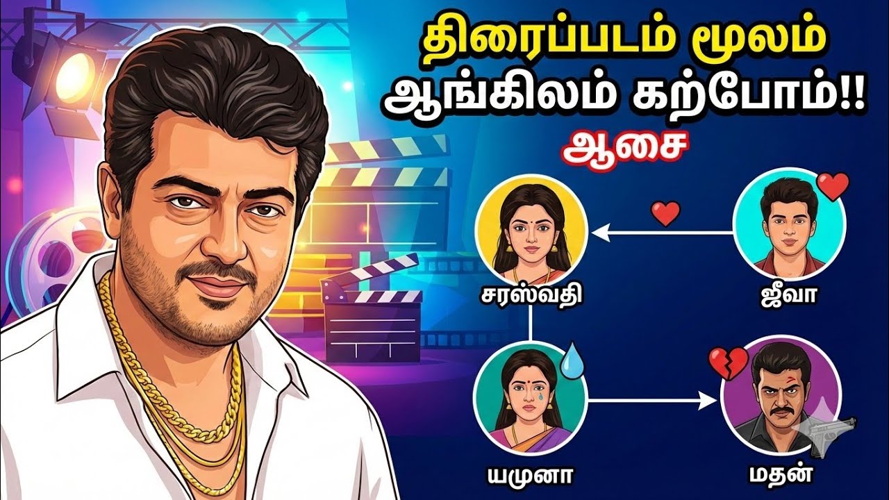 திரைப்படம் மூலம் ஆங்கிலம் கற்கலாம்!!!  | Spoken English in Tamil.