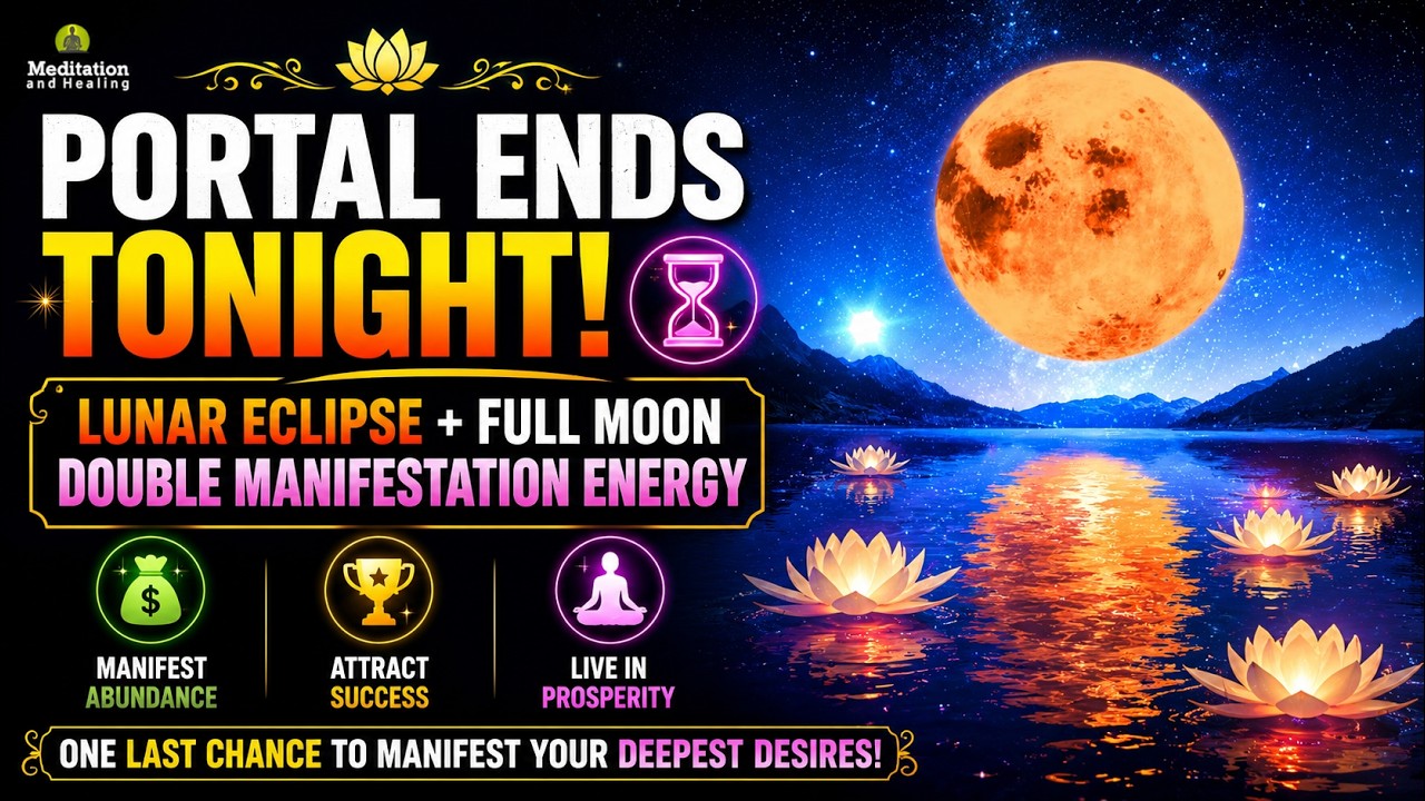 PORTAL ENDS TONIGHT! 🌕 Lunar Eclipse + Full Moon Double Manifestation Energy | Abundance & Success