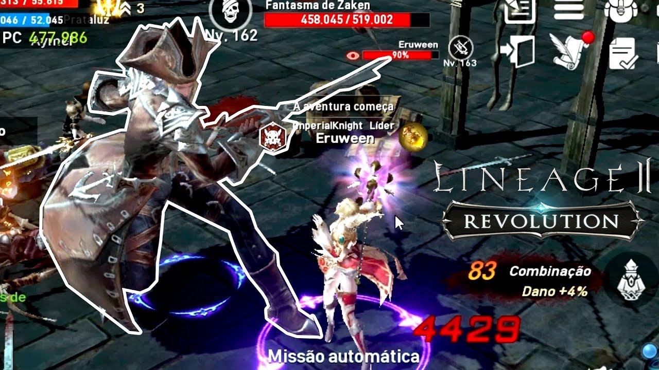 Enfrentando Zaken - Spellsinger Gameplay | Lineage 2 Revolution - Quests de História Lv. 162