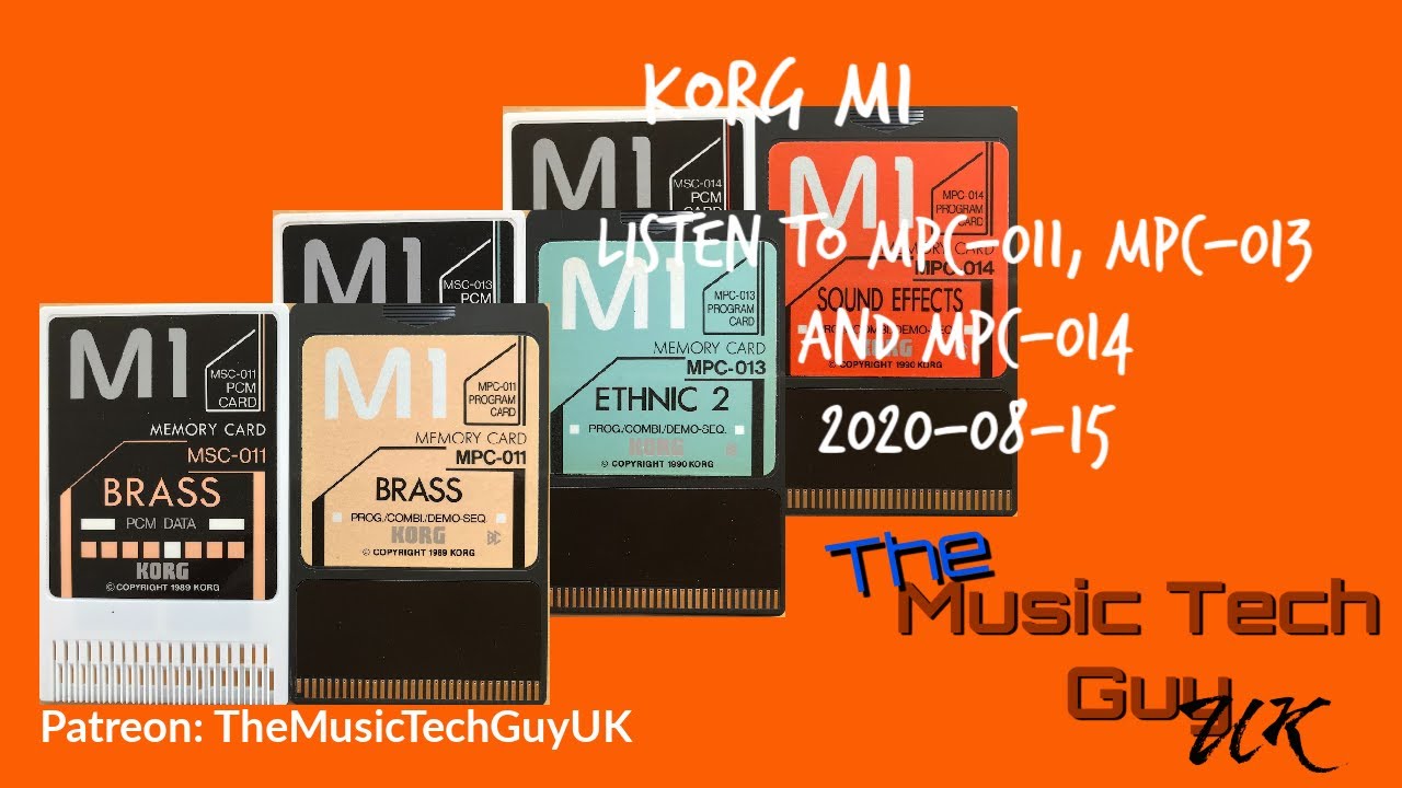 Korg M1 - Listen to Korg MPC-011, Korg MPC-013 and Korg MPC-014 Demos