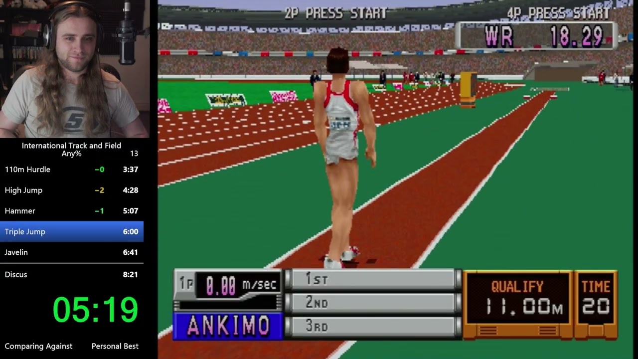 International Track And Field Any% in 8:18