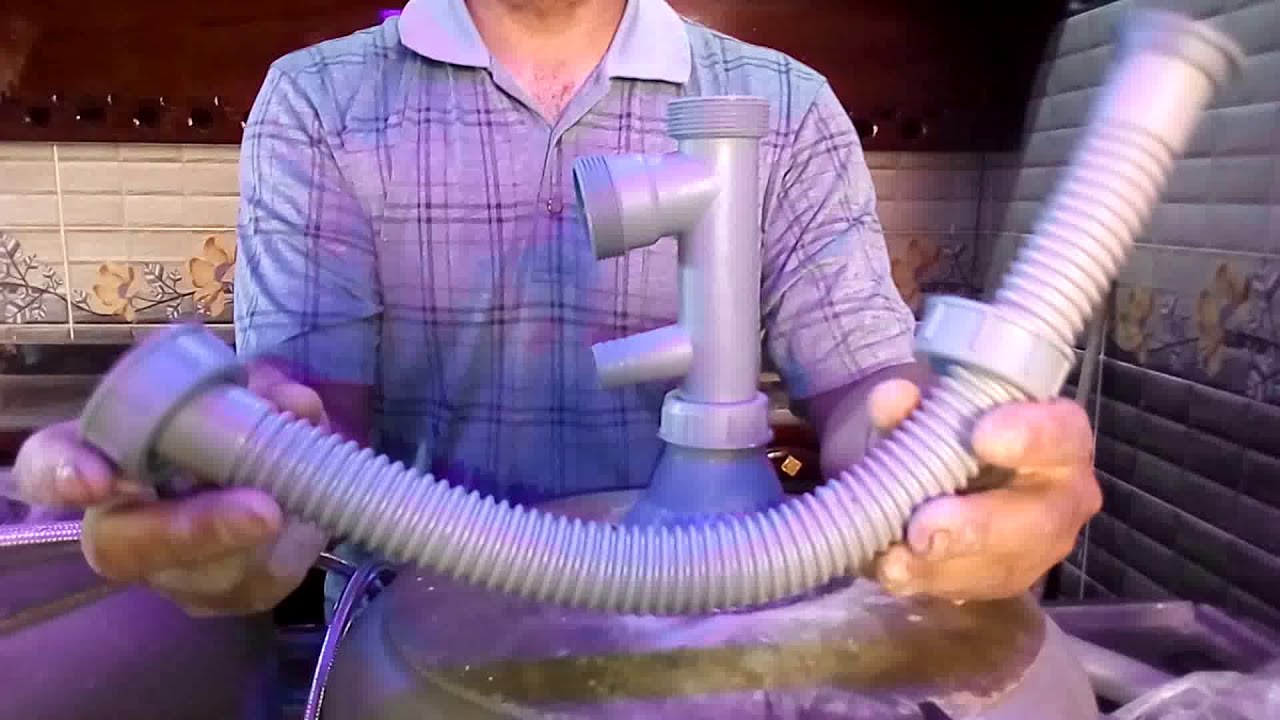 كيفية تركيب وتثبيت حوض المطبخ فى الرخام - وتجميع السيفون - وتجميع خلاط الشجرة