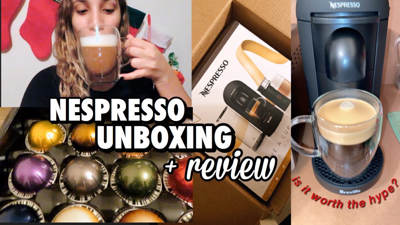 NESPRESSO VERTUOPLUS UNBOXING ( how to use, clean + taste test review)