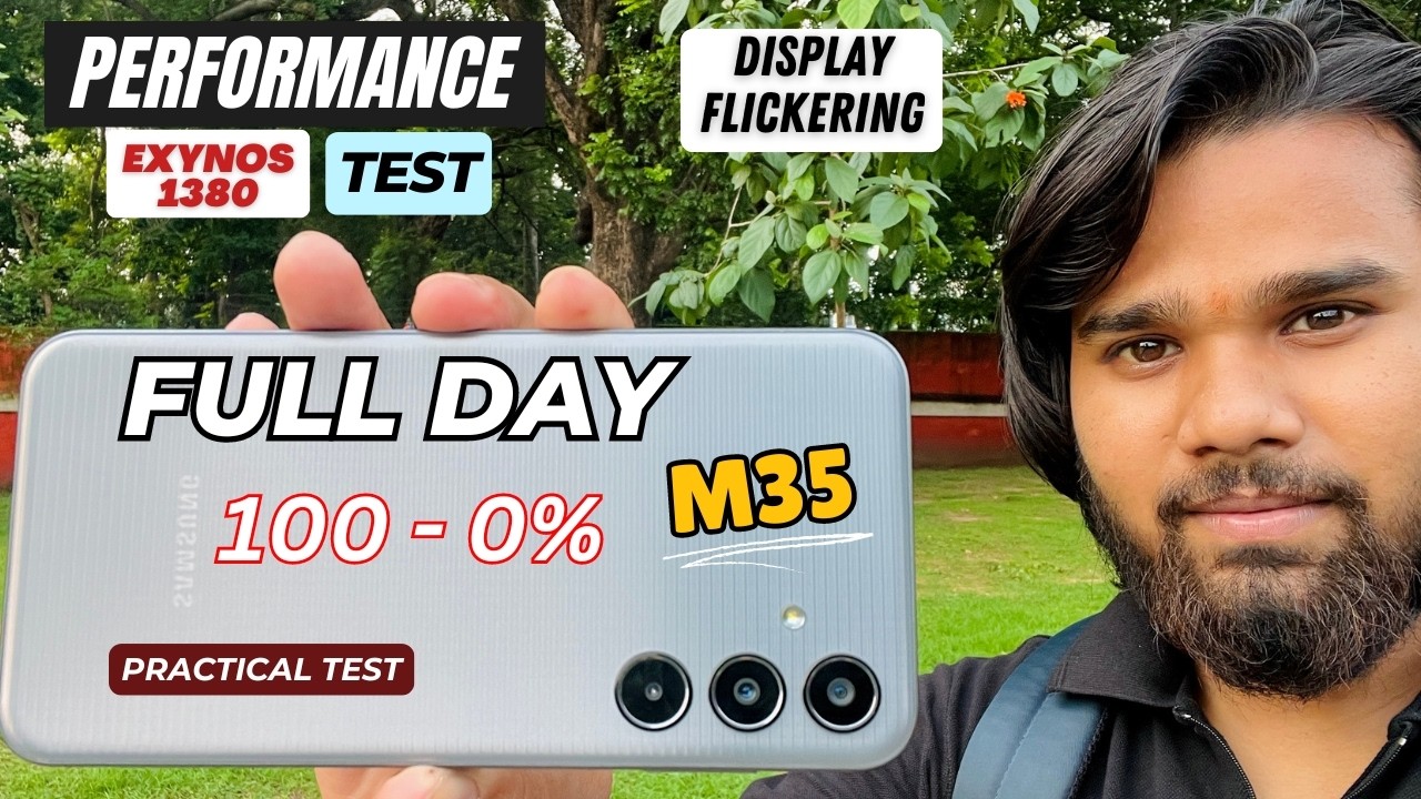 Full Day with Samsung M35 | Performance and Battery Drain Test⚡️